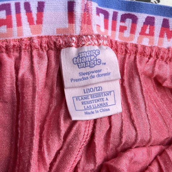 More Than Magic Bright Pink Velvet Pants Size L (10/12) - Picture 3 of 6